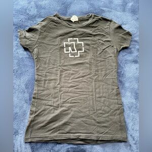 Official Rammstein Black  T-shirt December 2022 Tour Women Size Medium NWOT